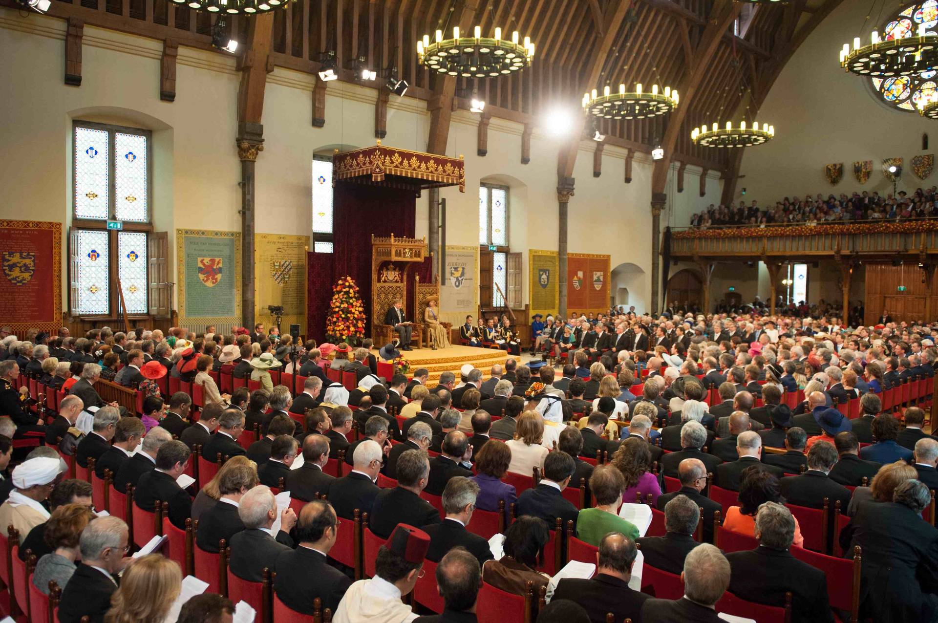 Koning leest troonrede voor