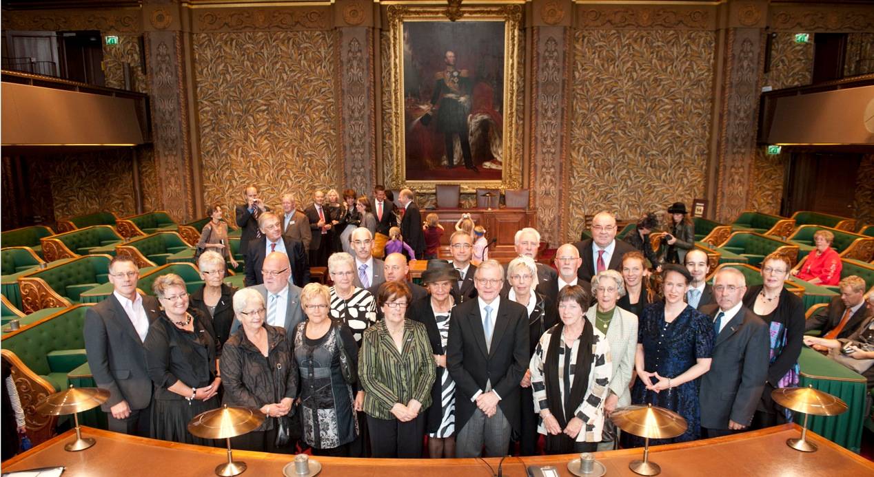 Groepsfoto met Voorzitter Eerste Kamer