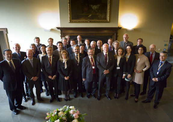 Ontvangst delegatie Turkse parlementariers in de Eerste Kamer