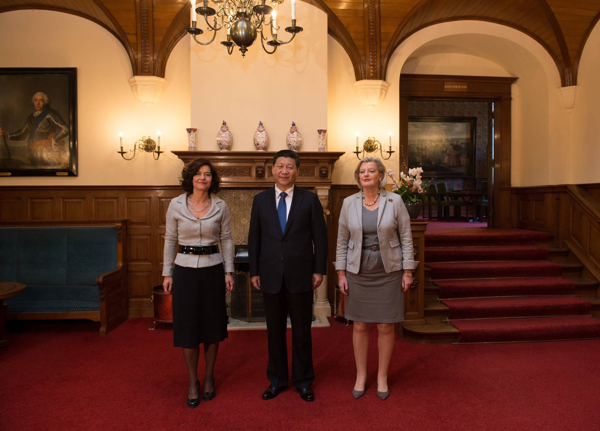 De Voorzitter van de Tweede Kamer, de President van China en de de Voorzitter van de Eerste Kamer 