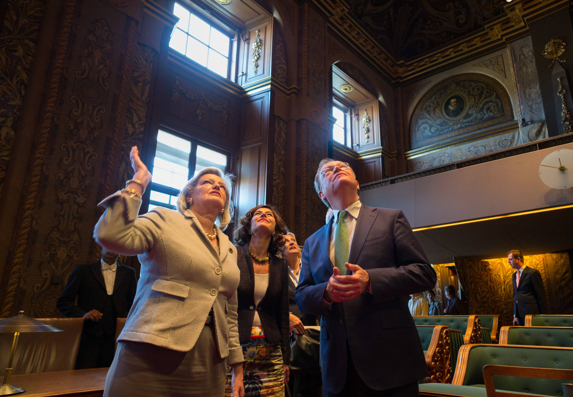 Korte rondleiding in de plenaire zaal