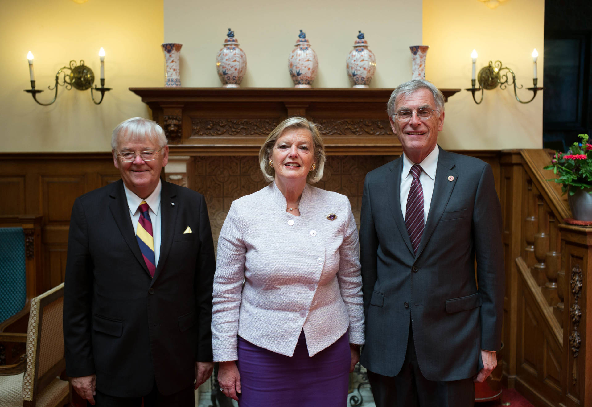 Senaatsvoorzitter Kinsella, Eerste Kamervoorzitter Broekers-Knol en Senator Cowan