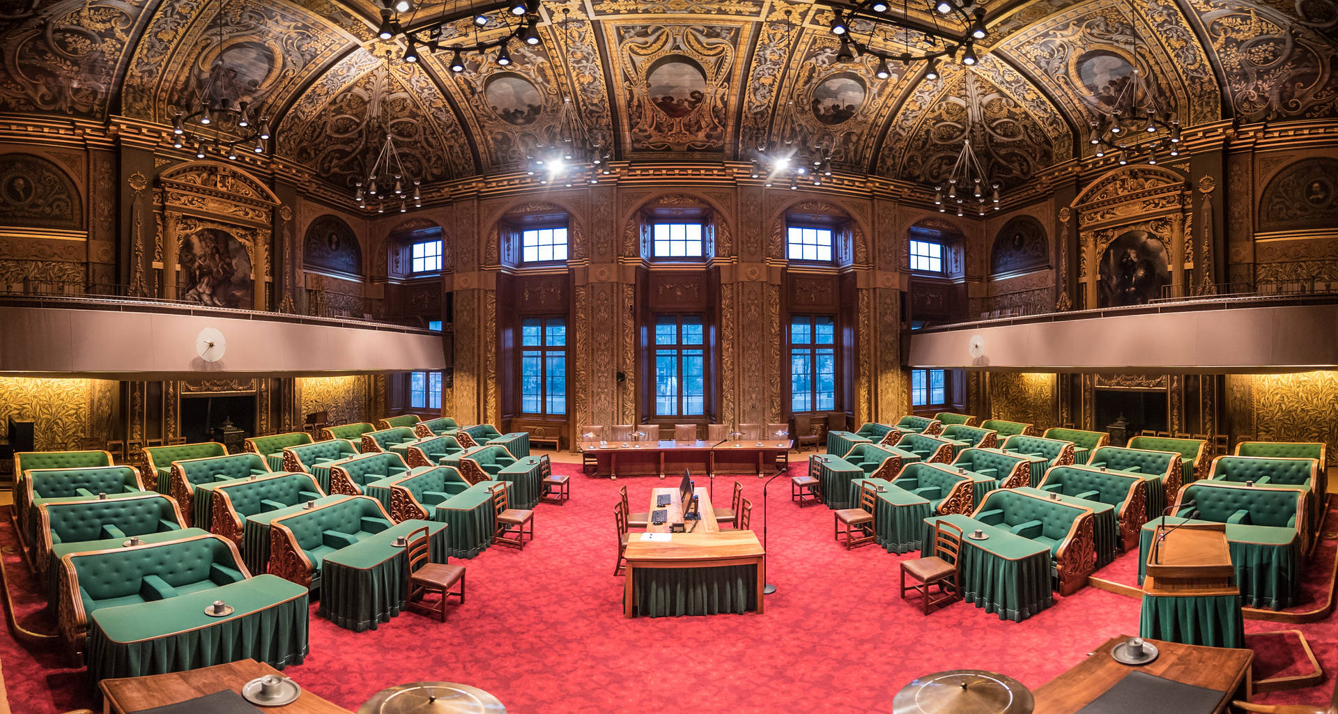 De plenaire zaal van de Eerste Kamer