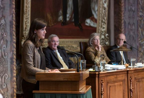 Senator Bredenoord (D66) tijdens het debat over de donorwet