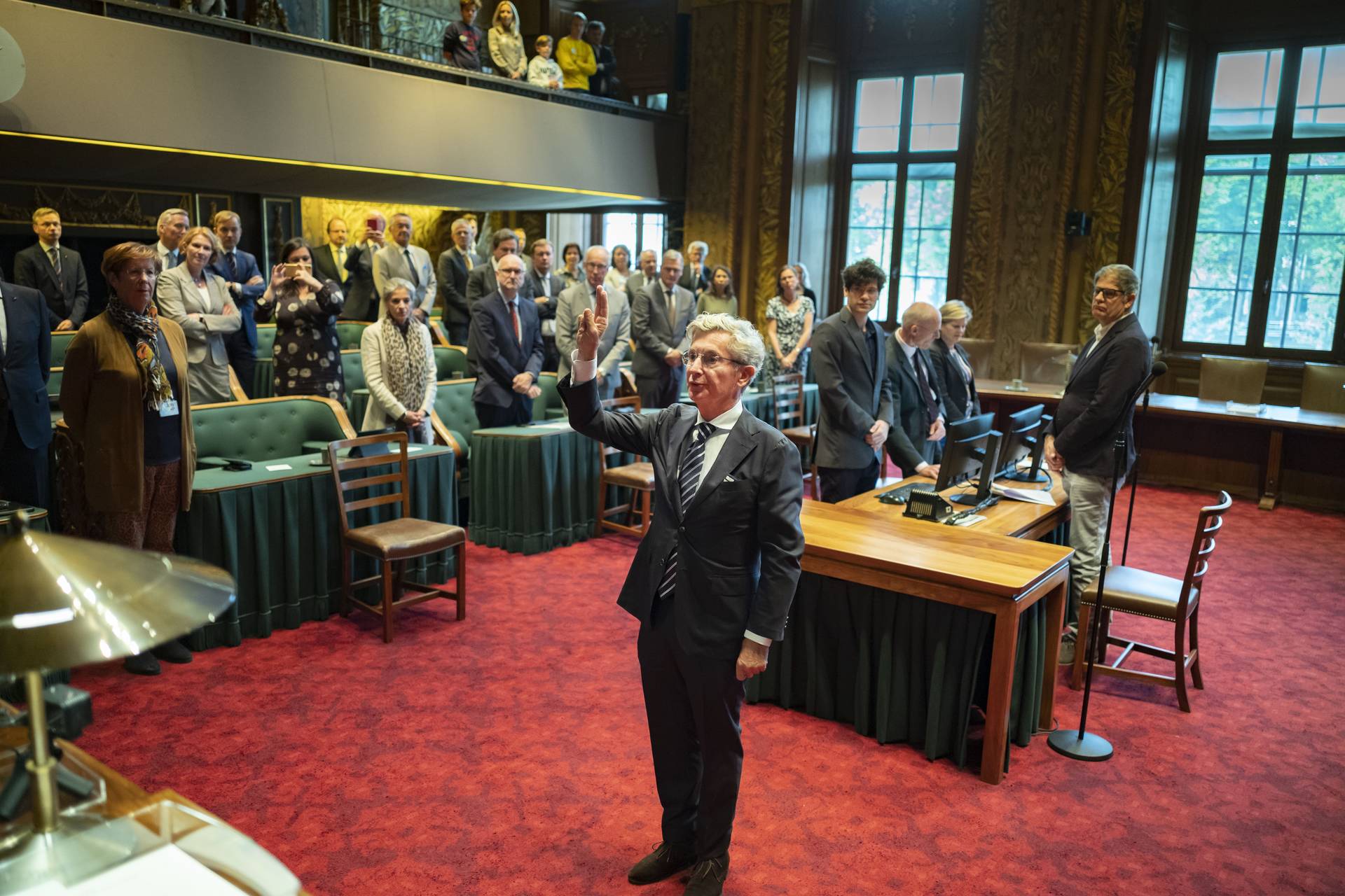 Hermans (FVD) beëdigd als lid van de Eerste Kamer