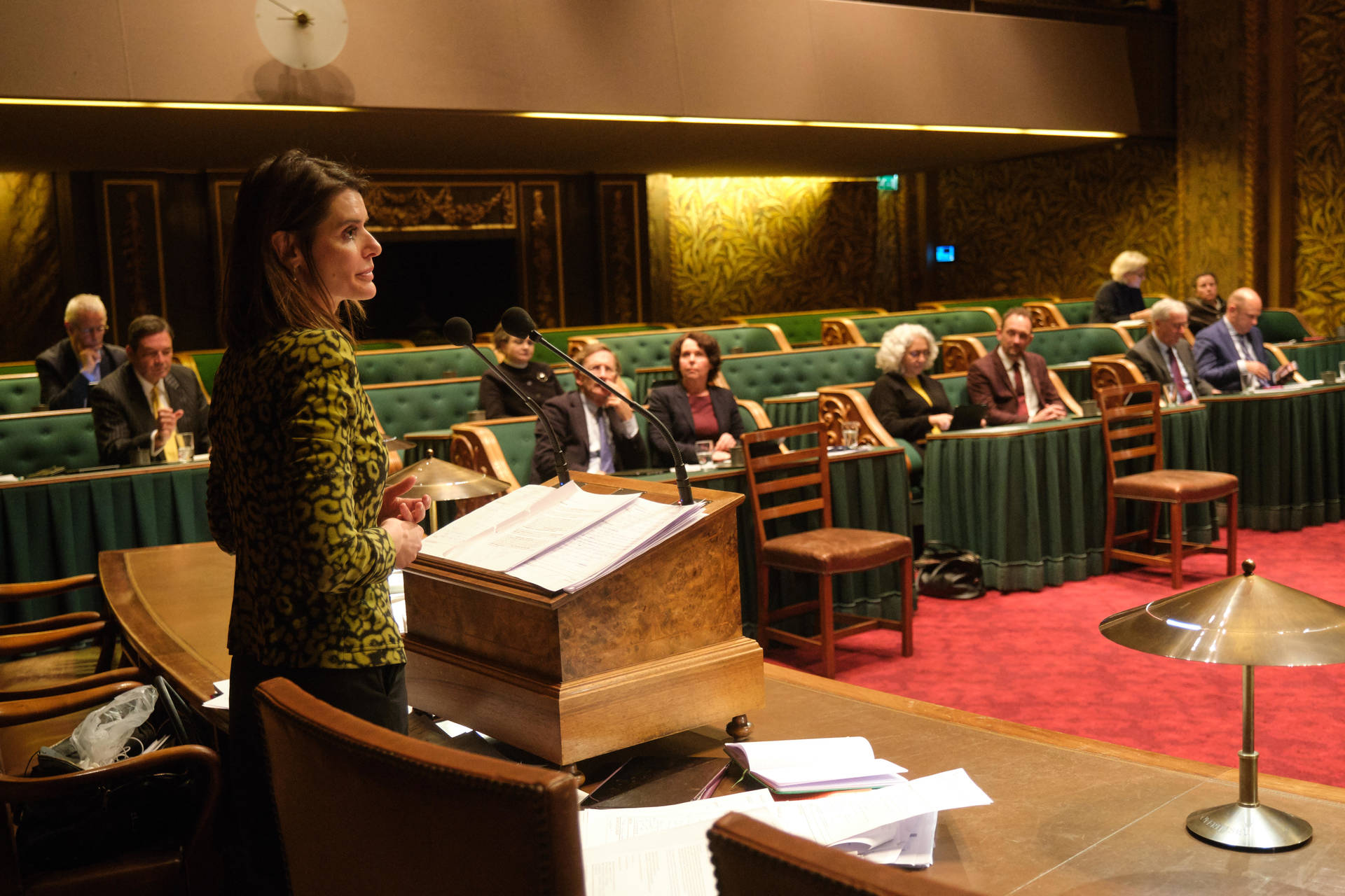 Staatssecretaris Visser (Defensie) tijdens het debat