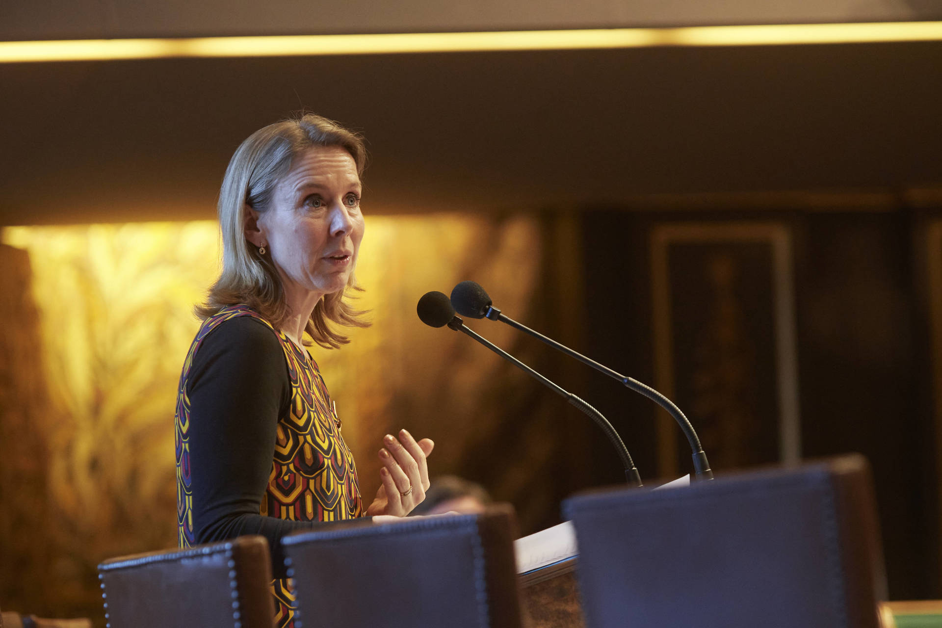 Minister Van Veldhoven tijdens het debat op 3 maart 2020