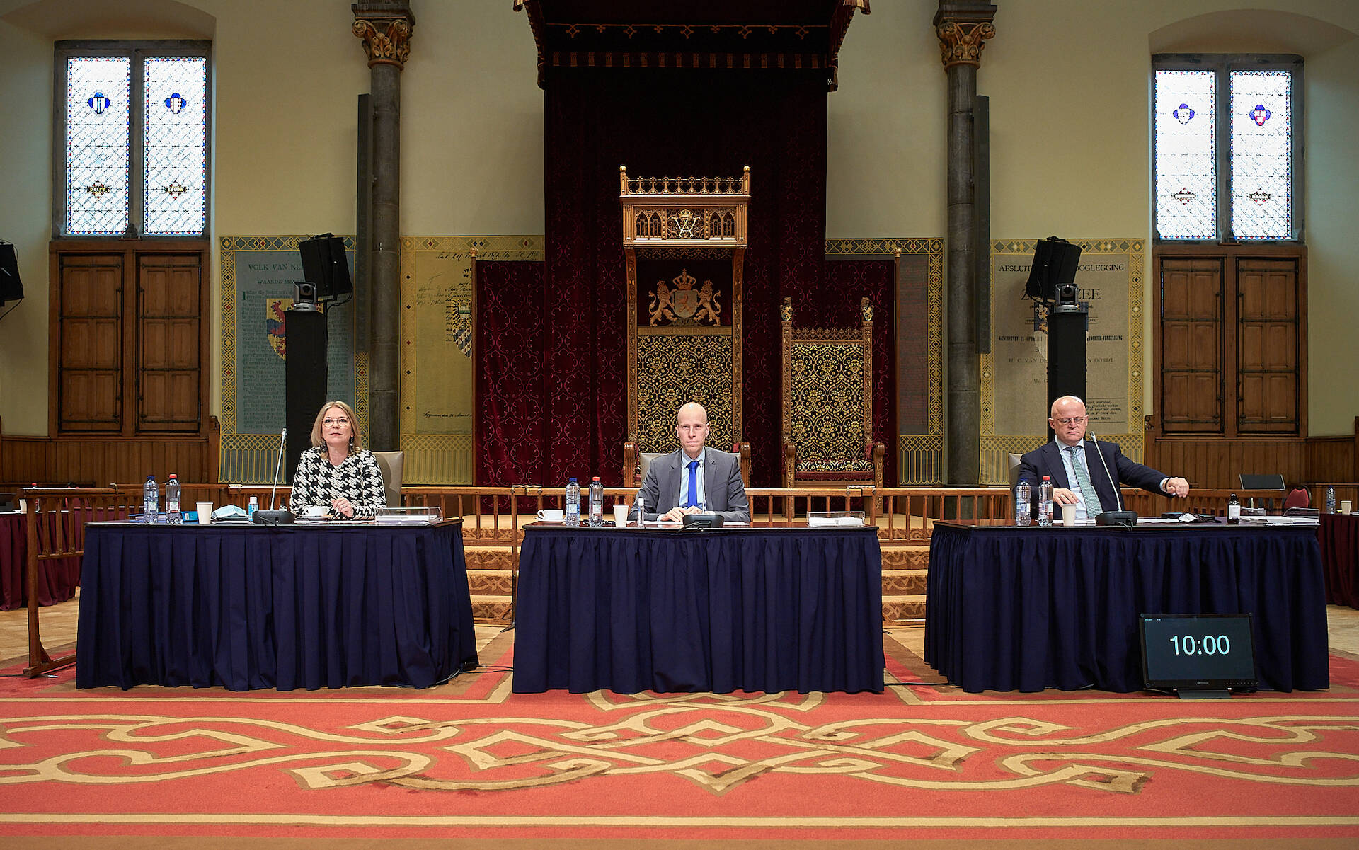 Initiatiefnemers Koerhuis en Van Toorenbug (Tweede Kamer) en minister Grapperhaus (Justitie en Veiligheid)