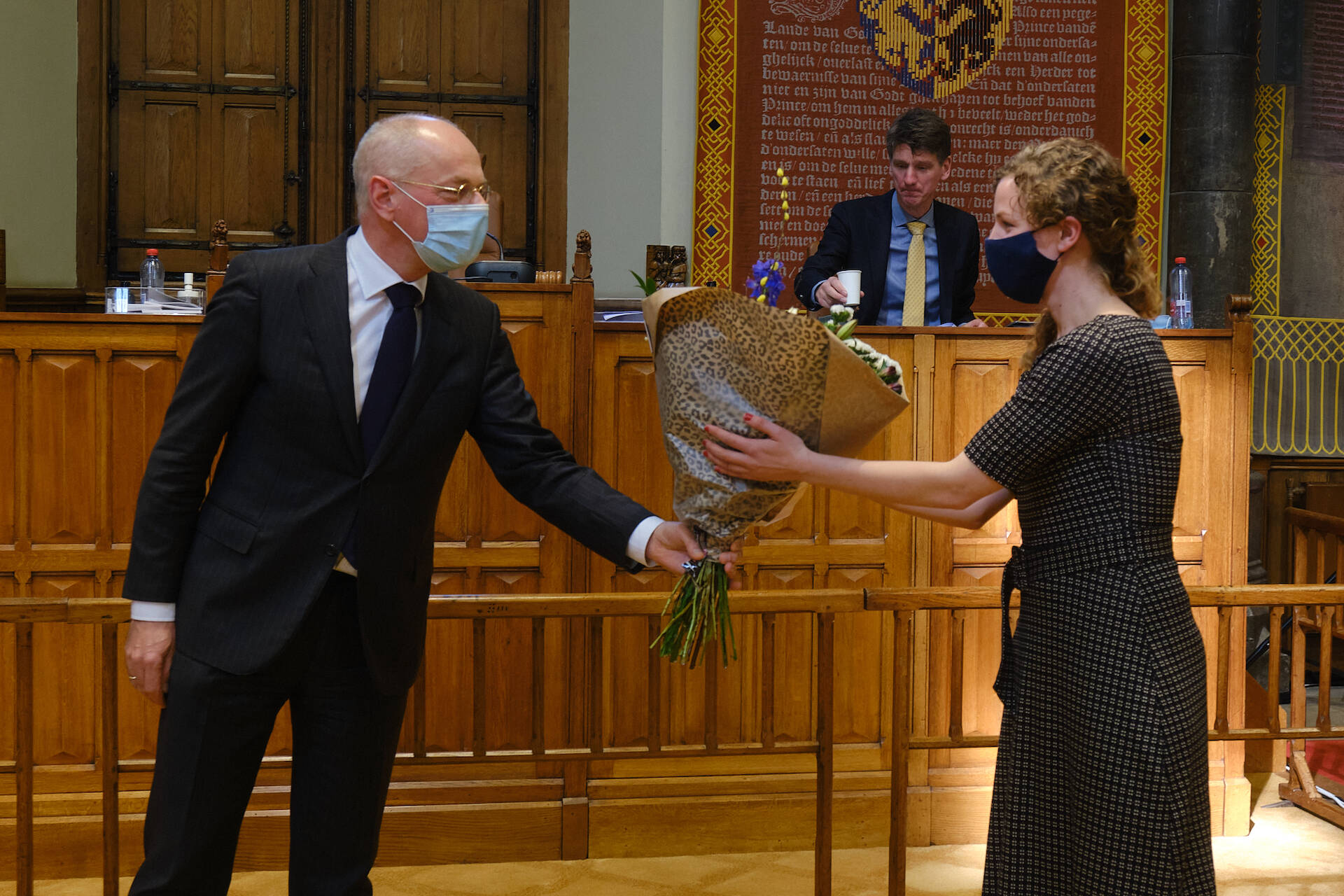 Bloemen voor Christine Teunissen (PvdD)