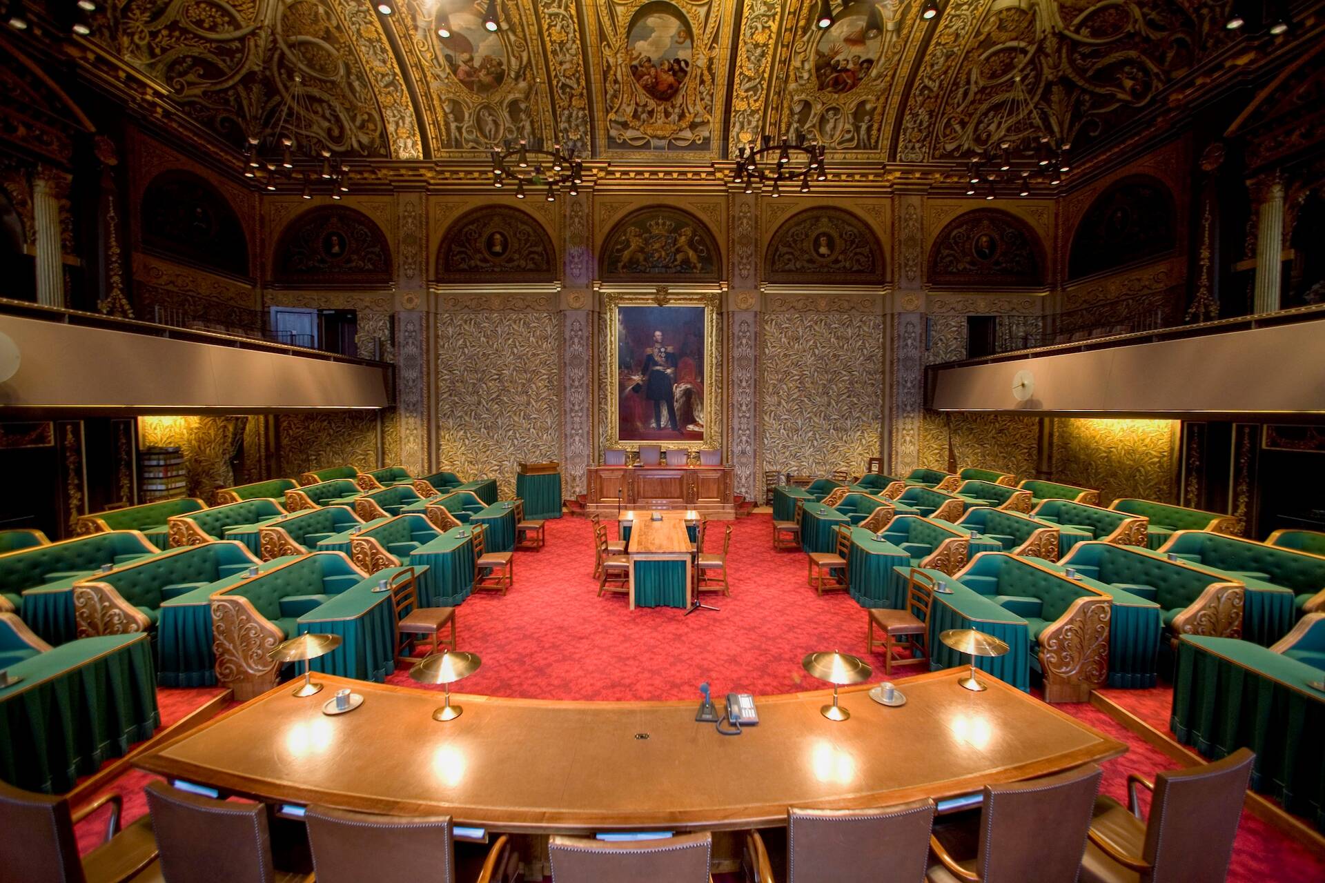 Plenaire Zaal van de Eerste Kamer aan het Binnenhof