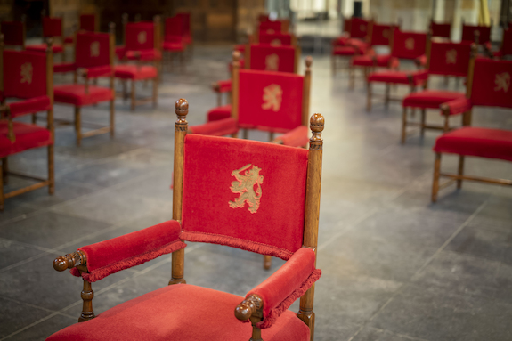 Stoelen voor de Verenigde Vergadering Staten-Generaal (Prinsjesdag) 2021