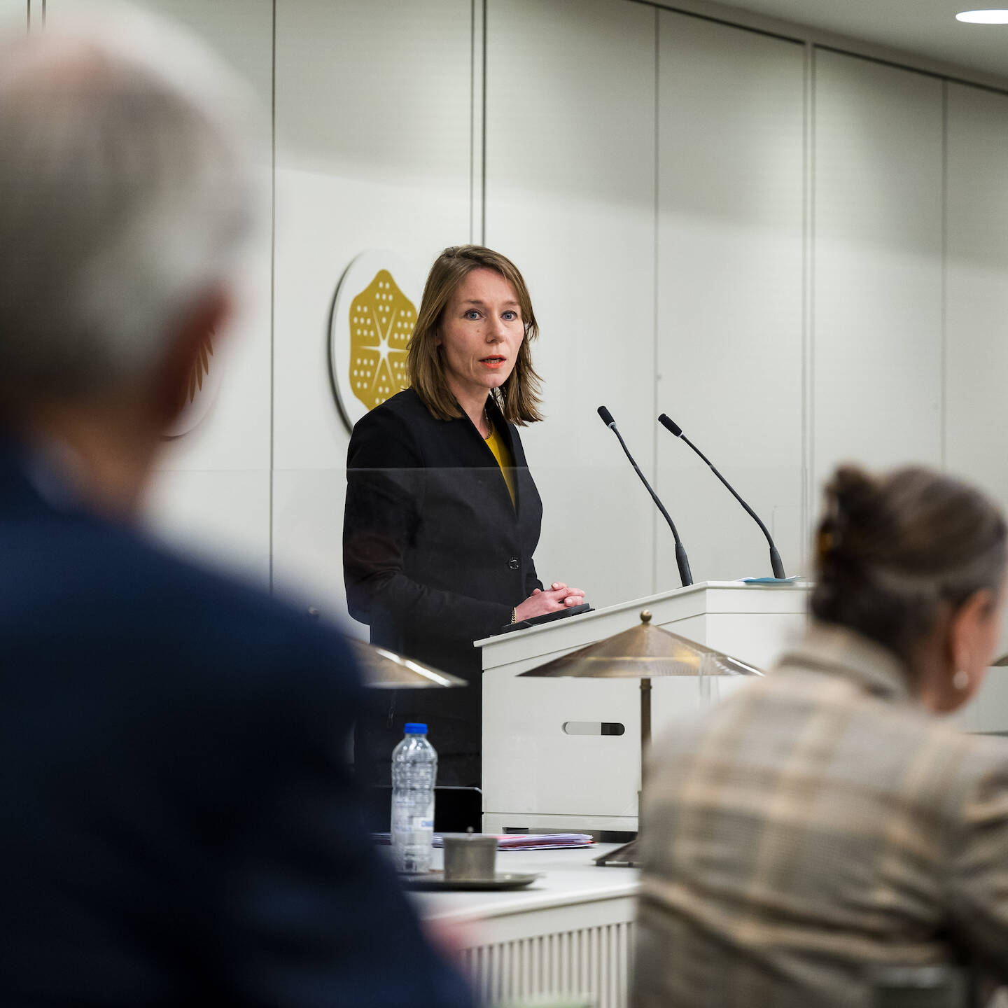 Minister Bruins Slot (Binnenlandse Zaken en Koninkrijksrelaties) tijdens het debat op 8 februari 2022