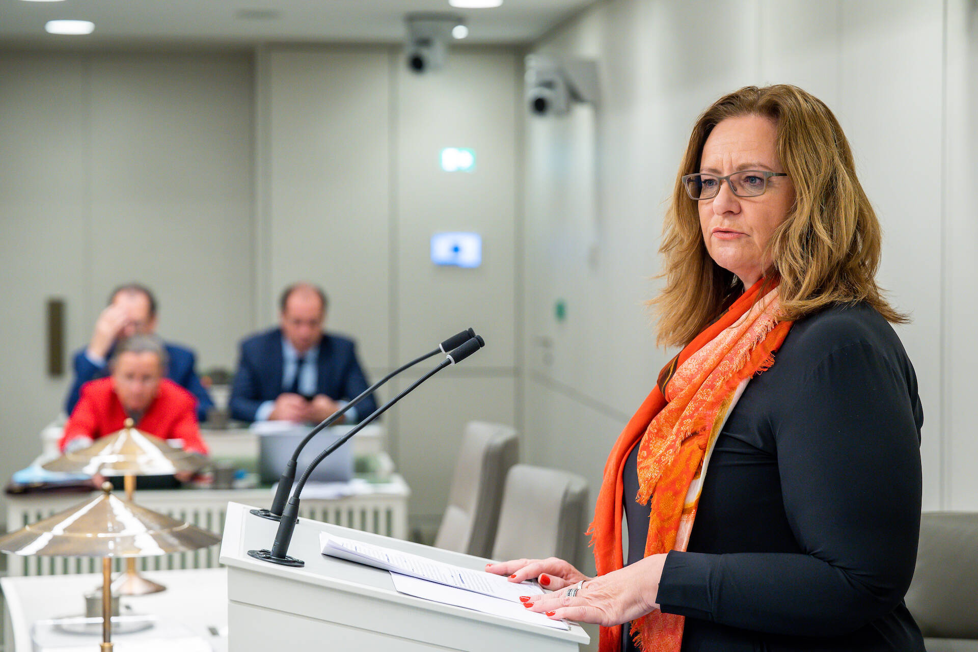 Staatssecretaris De Vries (Douane en Toeslagen) tijdens het debat op 1 november 2022