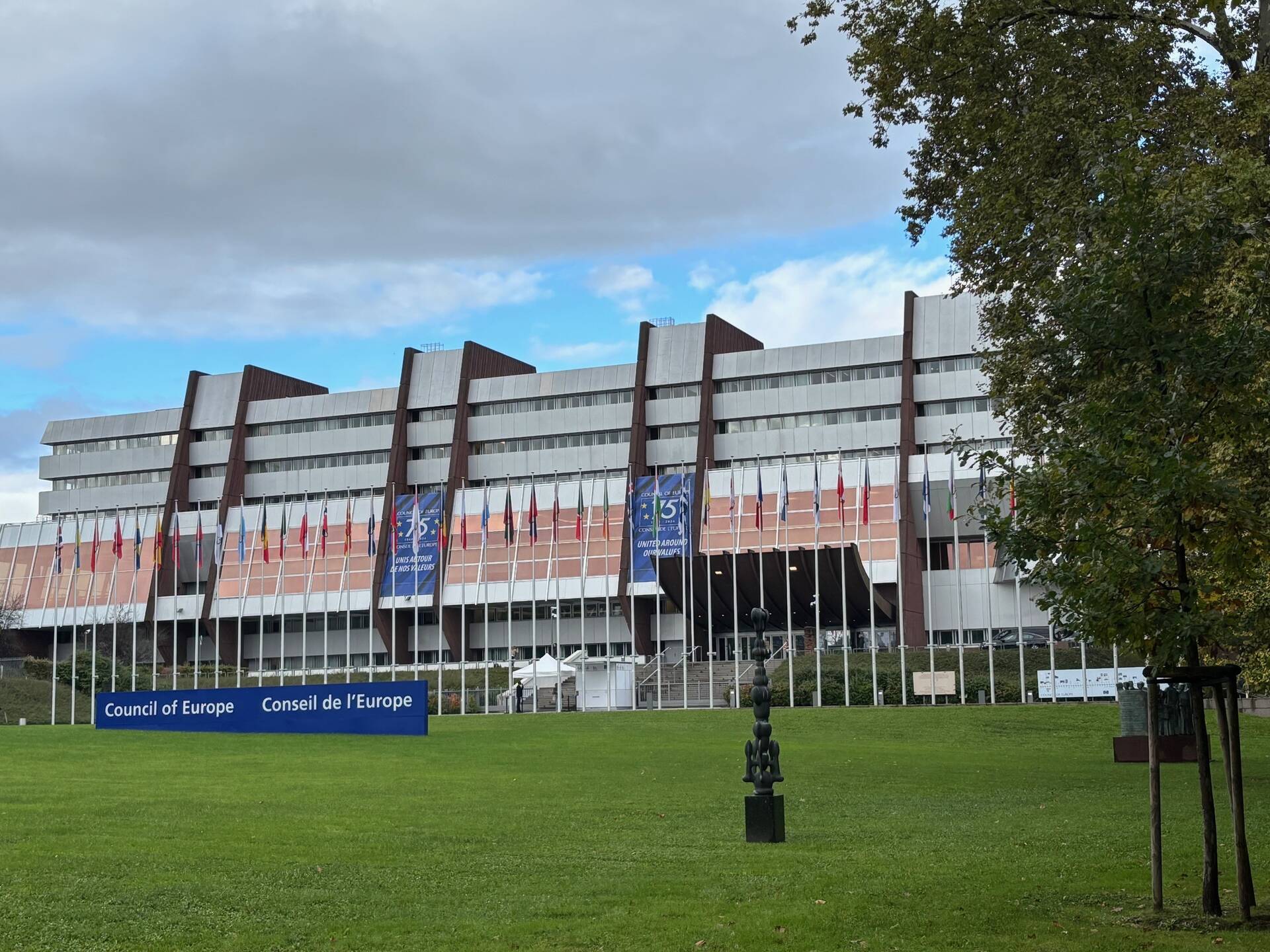 Het gebouw van de Raad van Europa in Straatsburg