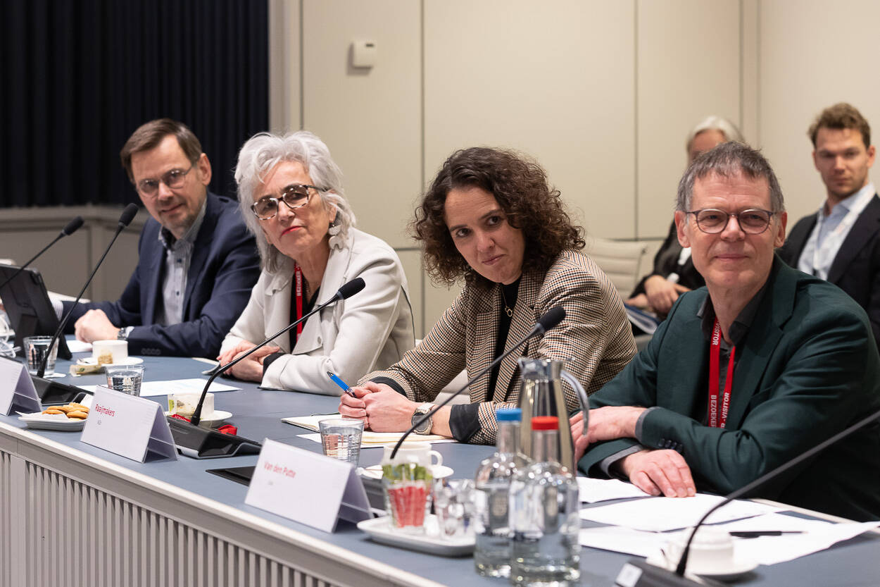 V.l.n.r.: André Rouvoet, Marion Koopmans, Karina Raaijmakers en Bas van den Putte.