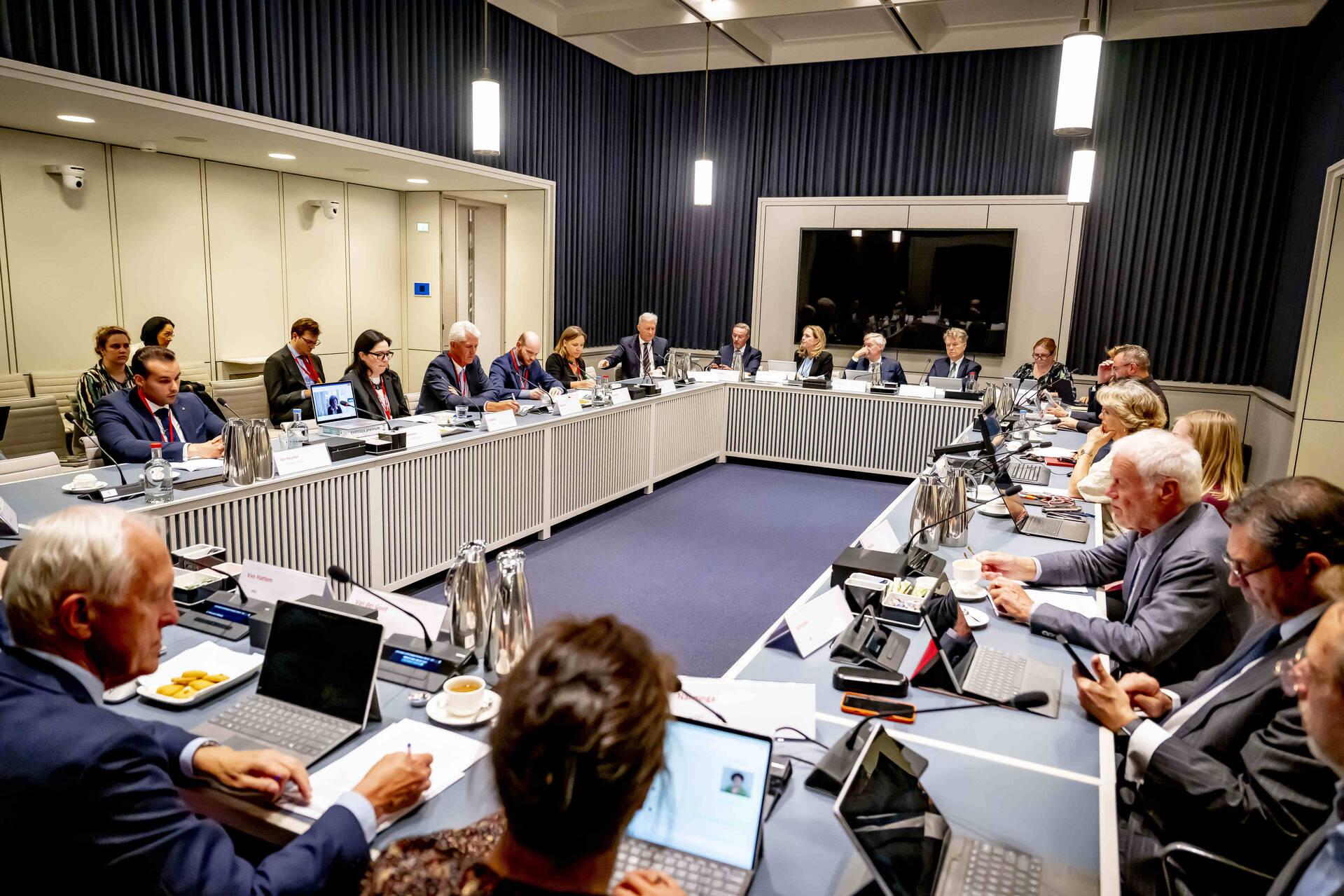 Commissieleden vroegen onder meer naar de instrumenten die organisaties hebben voor het bestrijden van desinformatie