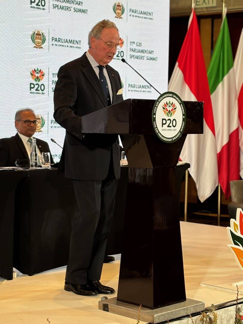 Ondervoorzitter Croll aan het woord