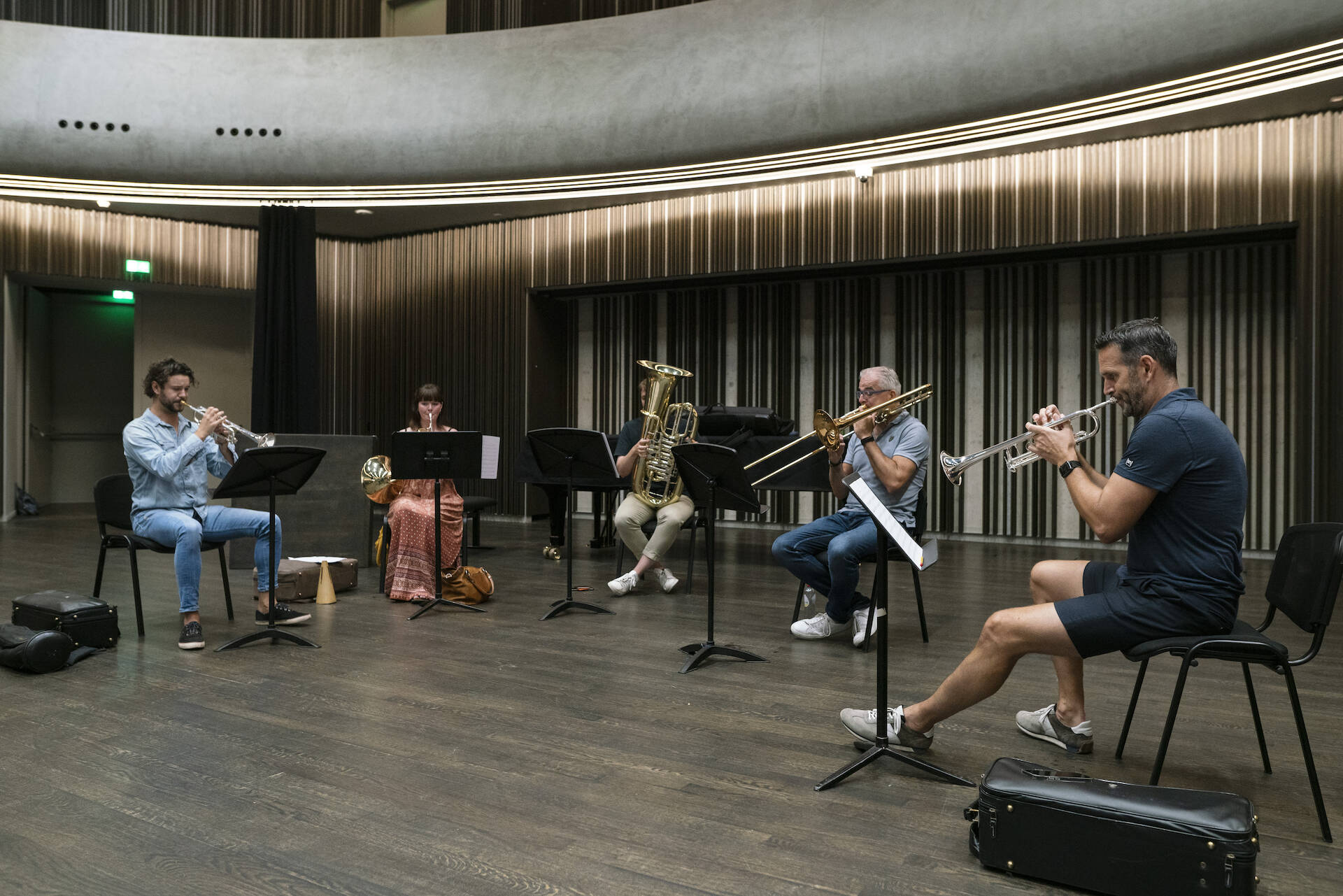 Het Residentie Orkest repeteert voor Prinsjesdag