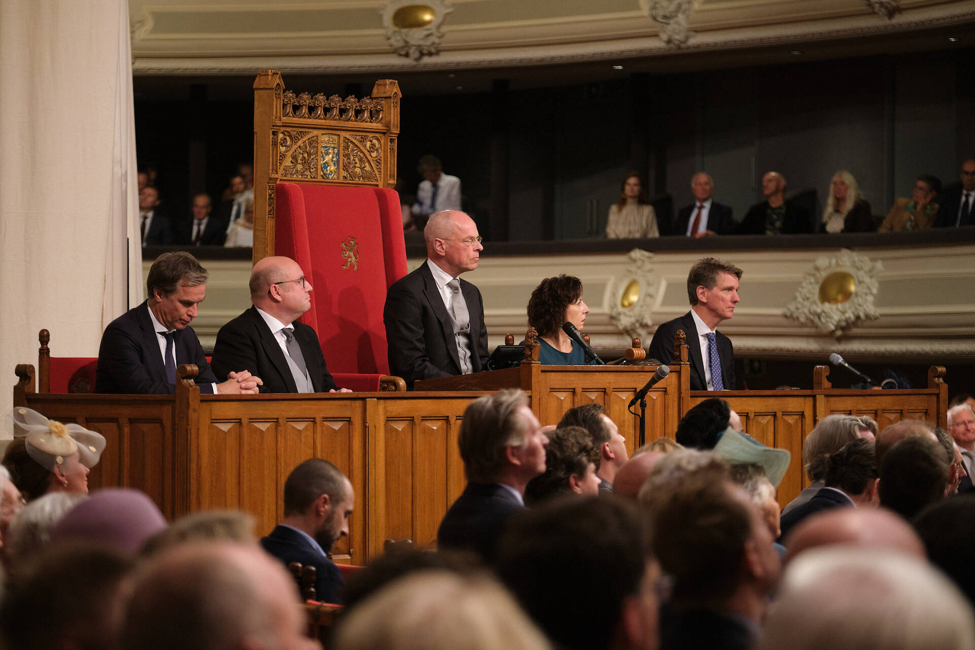 De Voorzitter van de Verenigde Vergadering Jan Anthonie Bruijn