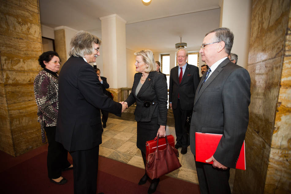 Ontvangst door rector magnificus Comenius universiteit