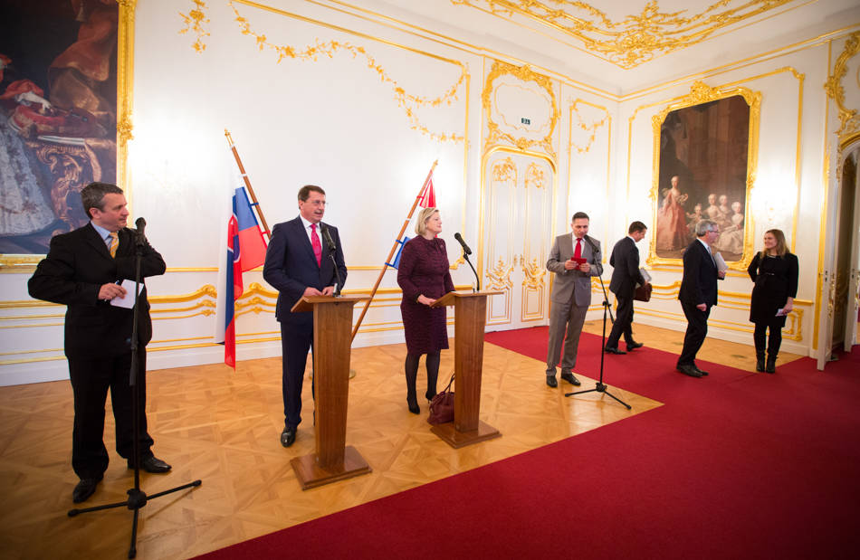 Persconferentie met de Voorzitter van het Slowaakse Parlement, de heer Pavel Paska