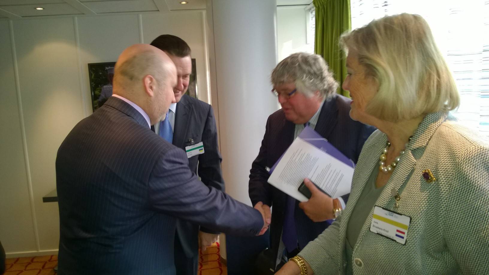 Kamervoorzitter Broekers-Knol en de voorzitter van het parlement van Oekraine Turchynov
