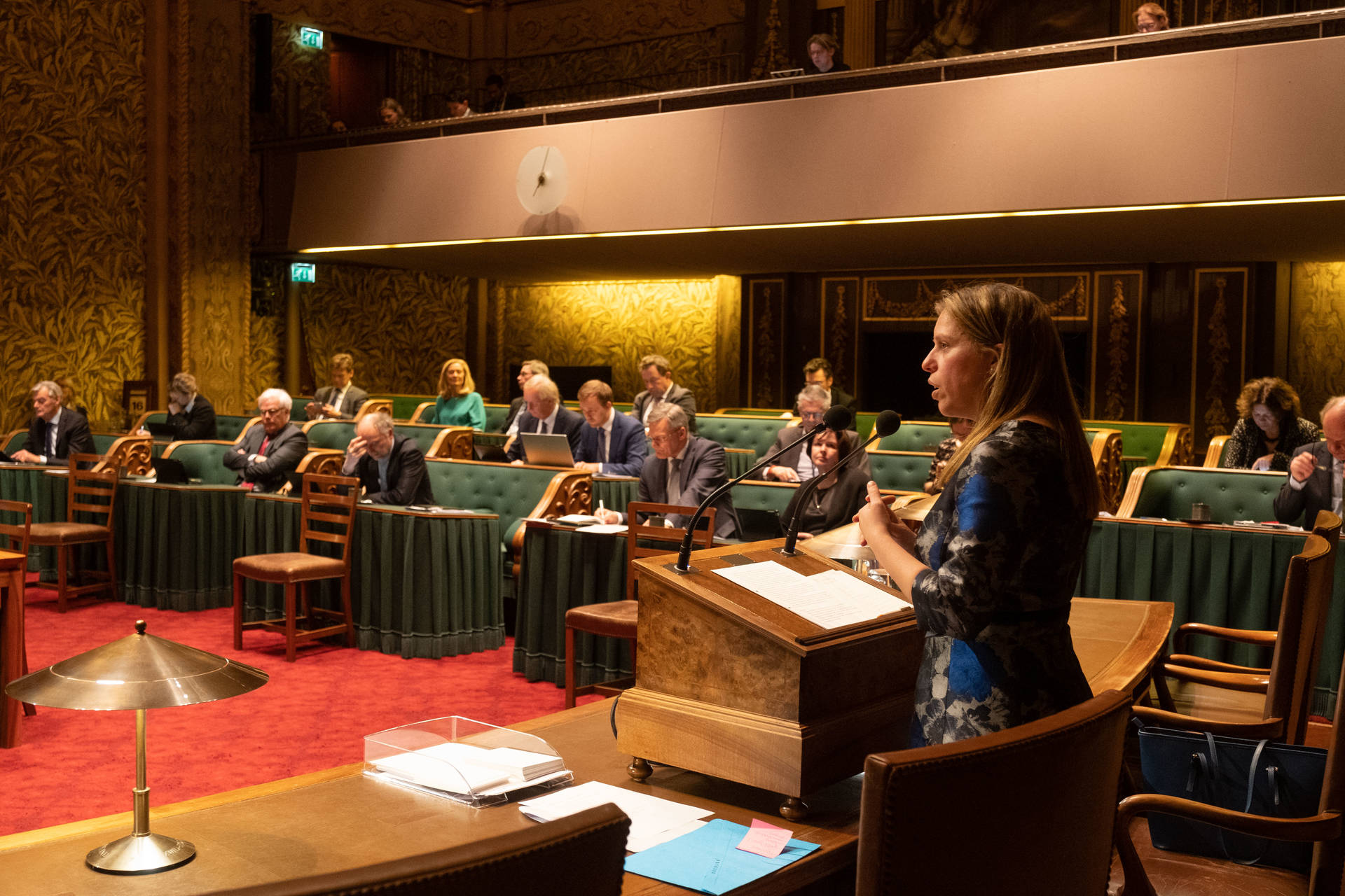 Minister Schouten (LNV) tijdens het debat op 16 december