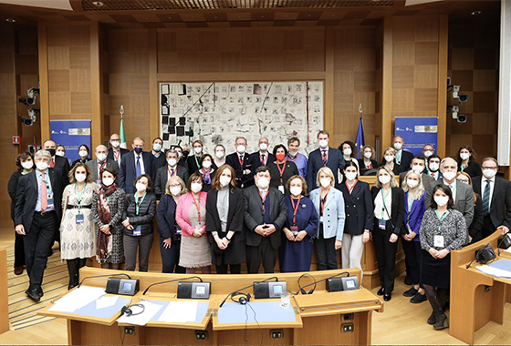 Groepsfoto PACE Standing Committee in Rome, 25-26 november 2021 