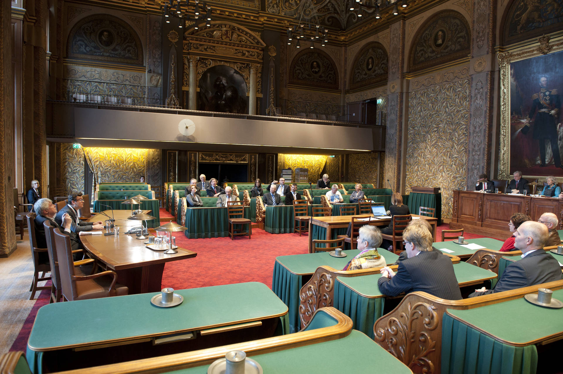 Bezoek Provincie Utrecht debat in plenaire zaal