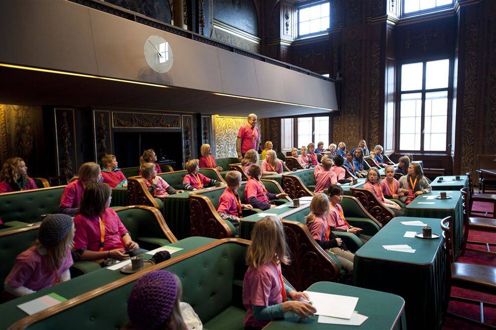 Debat in plenaire zaal Eerste Kamer