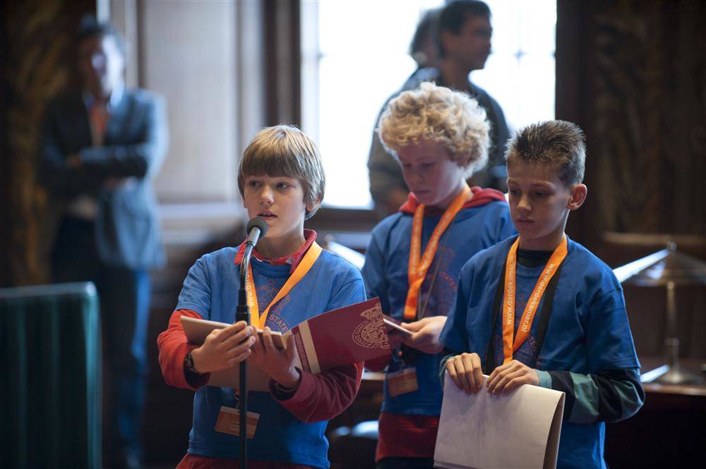 Debat plenaire zaal Eerste Kamer