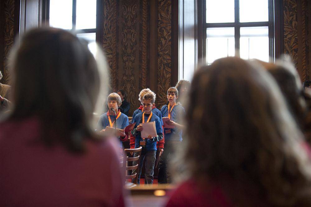 Debat plenaire zaal Eerste Kamer