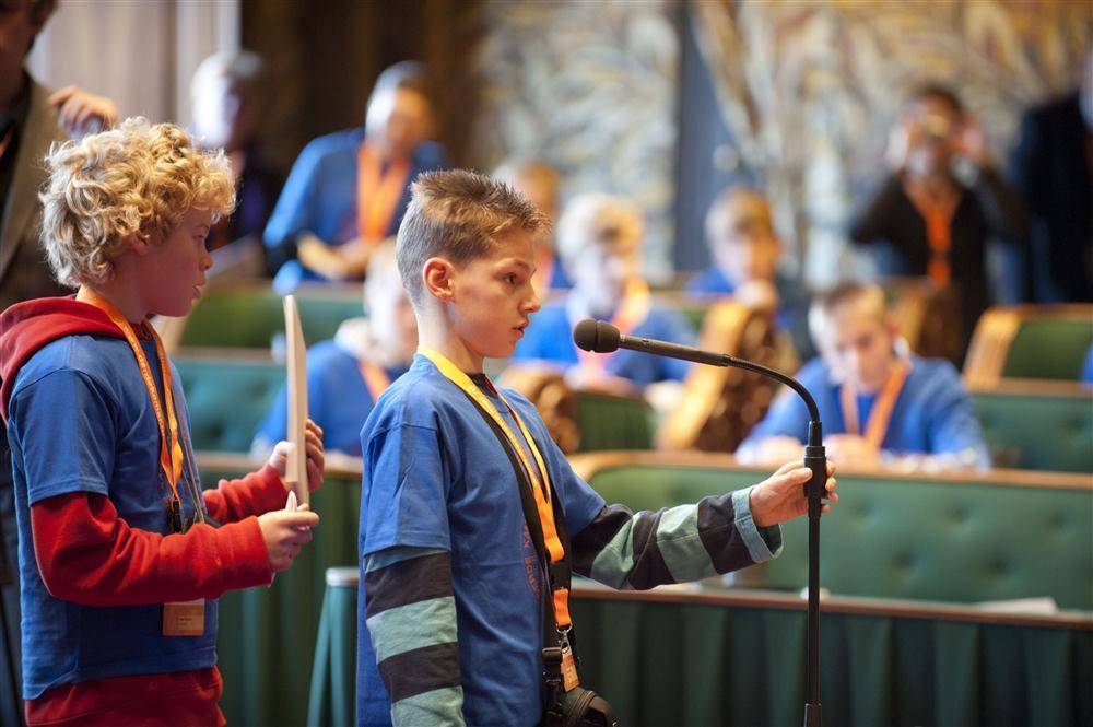 Debat in plenaire zaal Eerste Kamer