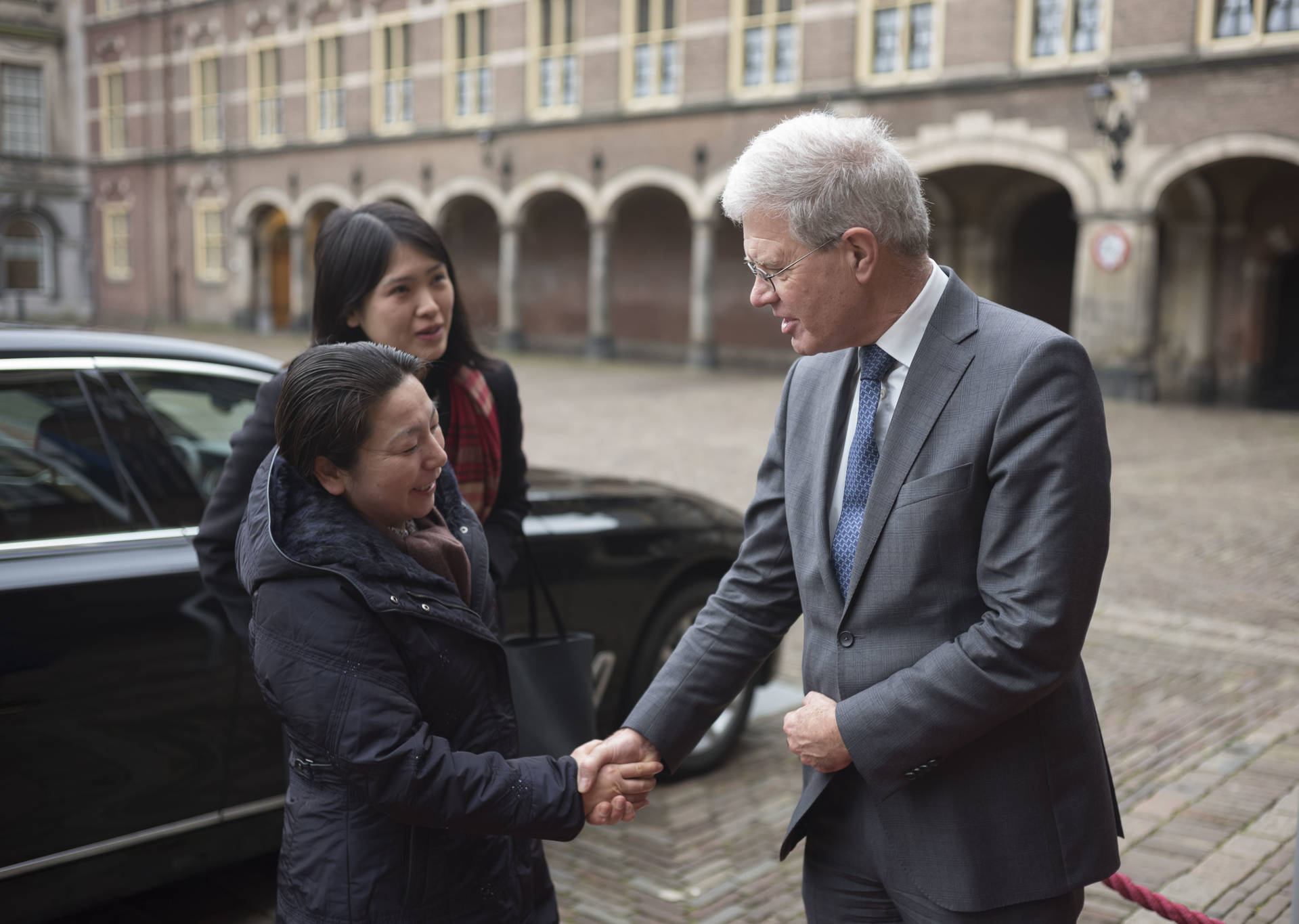 Ontvangst Chinese delegatie door Eerste Ondervoorzitter Flierman