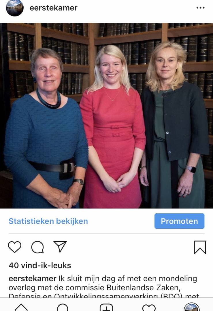 Met Janny Vlietstra (PvdA-senator) en minister Kaag 