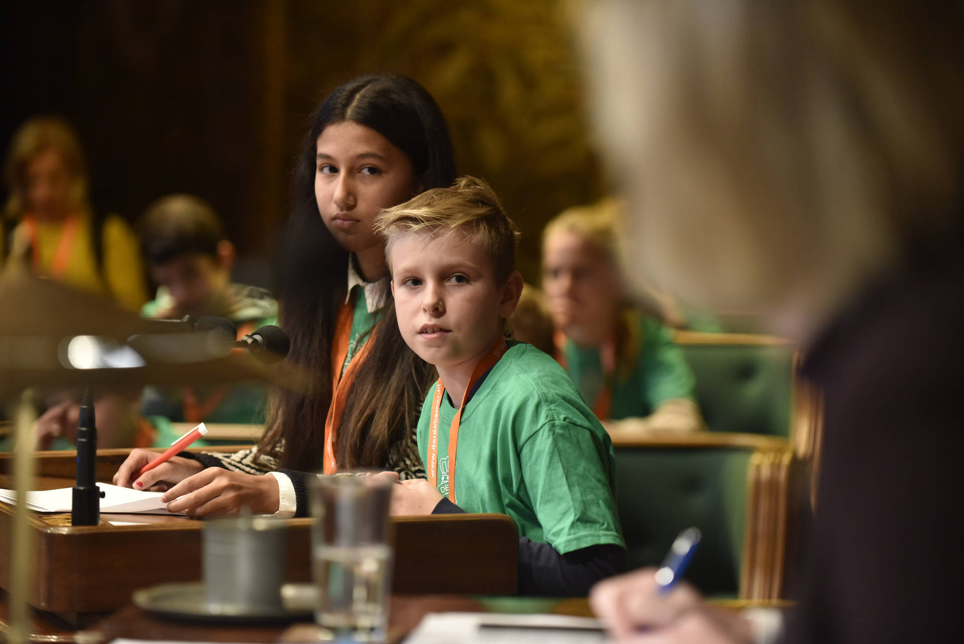 De groene fractie verdedigt haar stelling