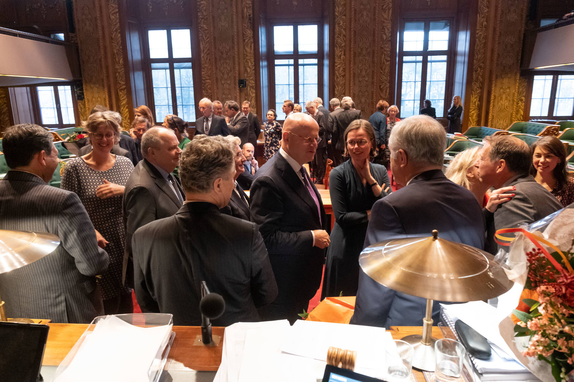 Felicitaties voor de zes senatoren die hun maidenspeech hielden