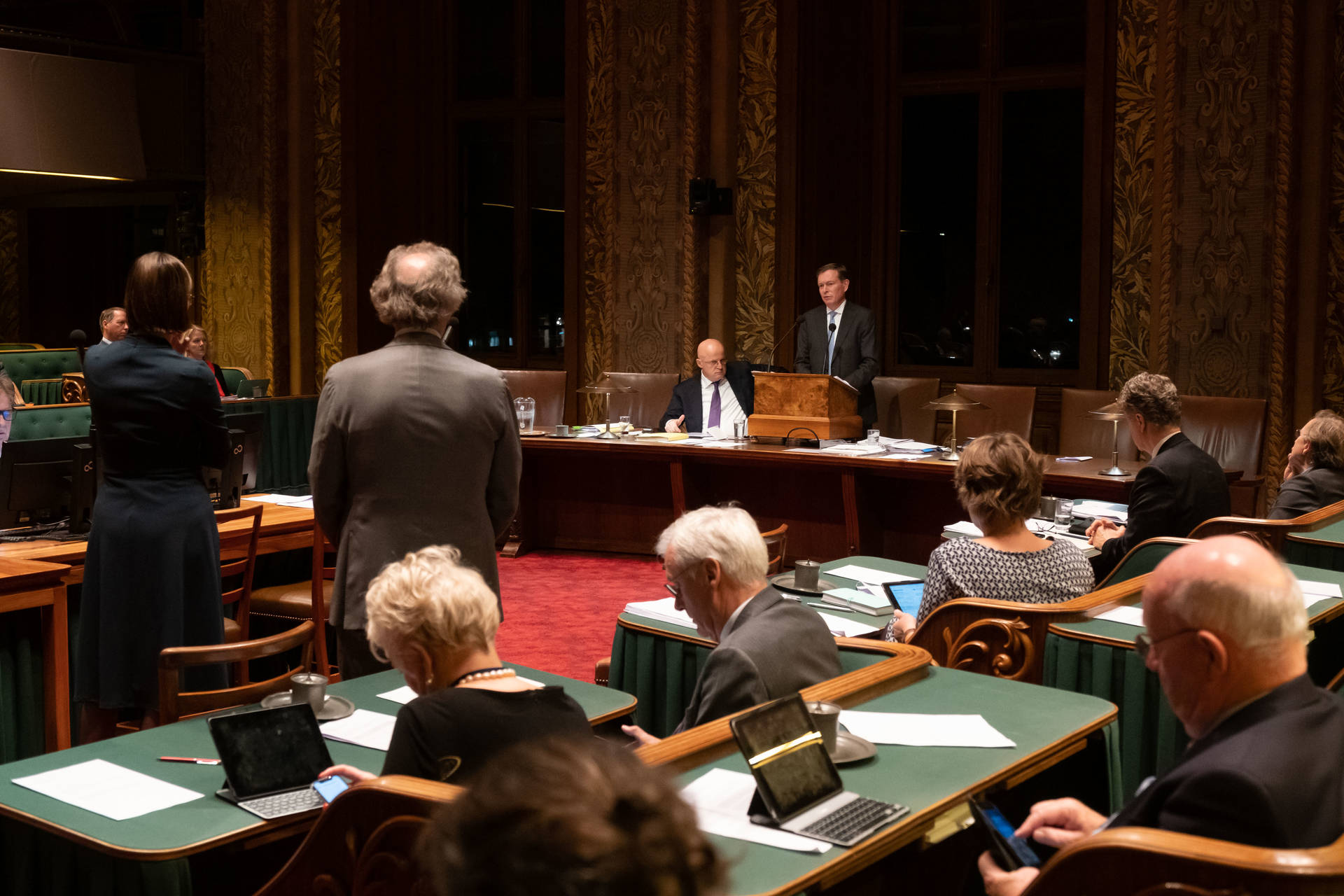 Tijdens het debat op 5 november 2019