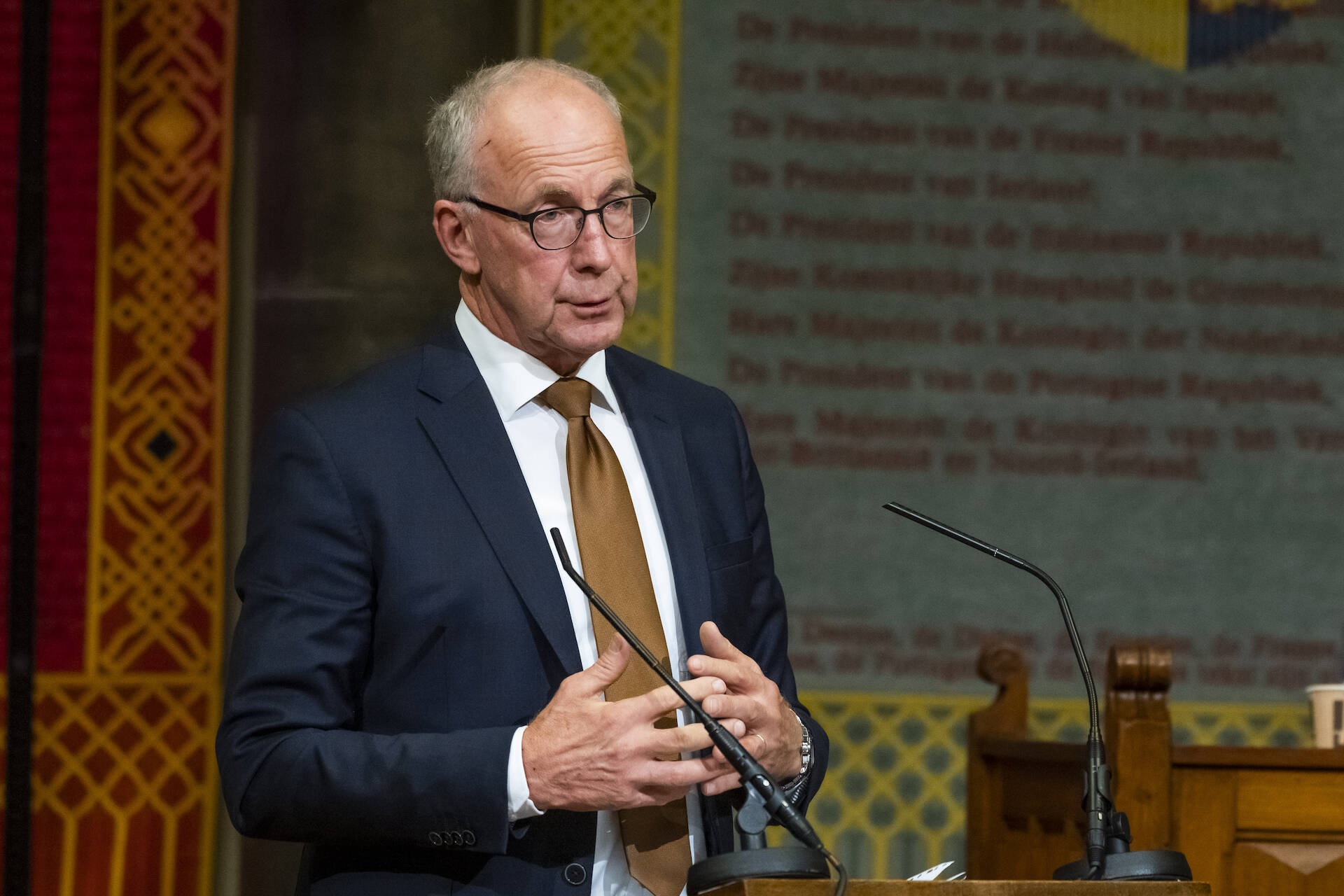 Senator Gerbrandy (OSF) tijdens de Algemene politieke beschouwingen op 27 oktober 2020