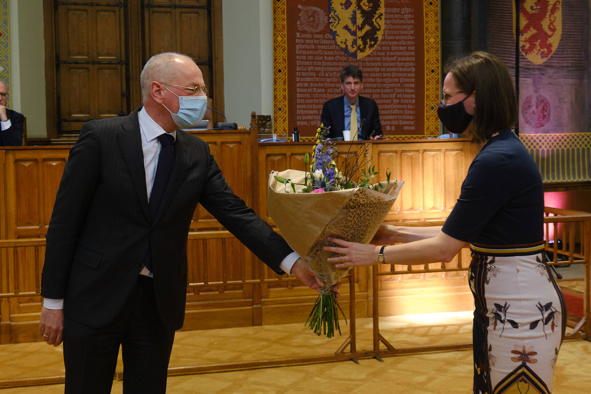 Bloemen voor Mirjam Bikker (ChristenUnie)