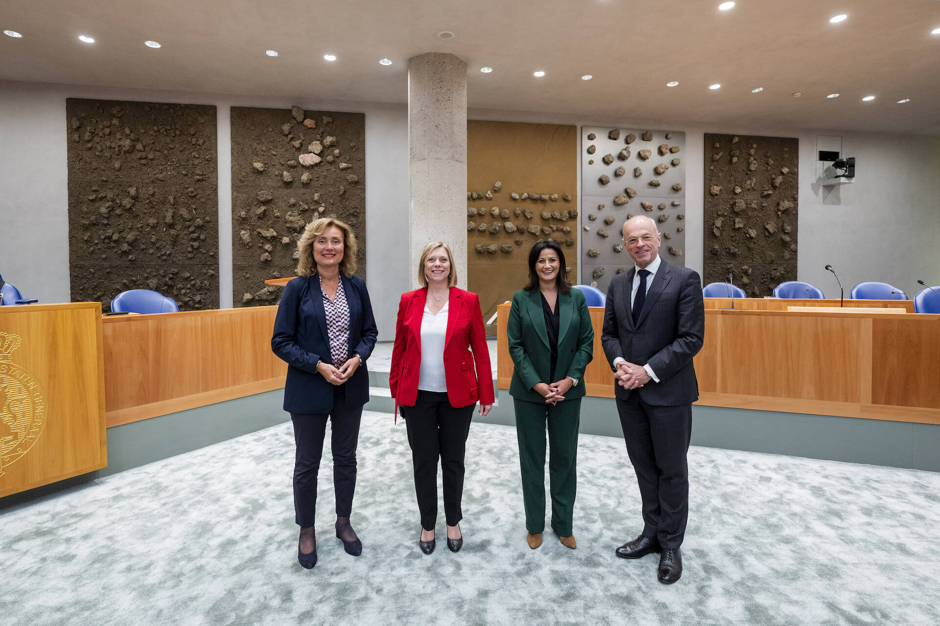 In de plenaire zaal van de Tweede Kamer