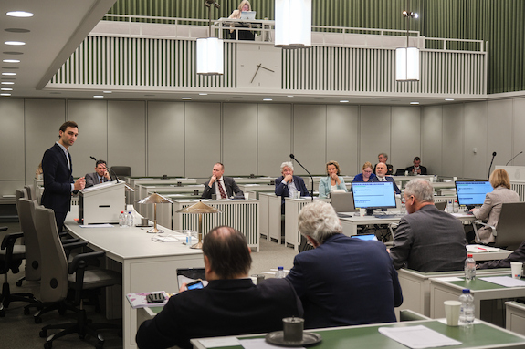 De Eerste Kamer tijdens het debat op 24 januari 2023