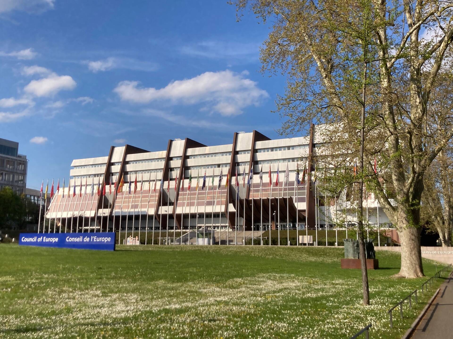 Het gebouw van de Raad van Europa in Straatsburg