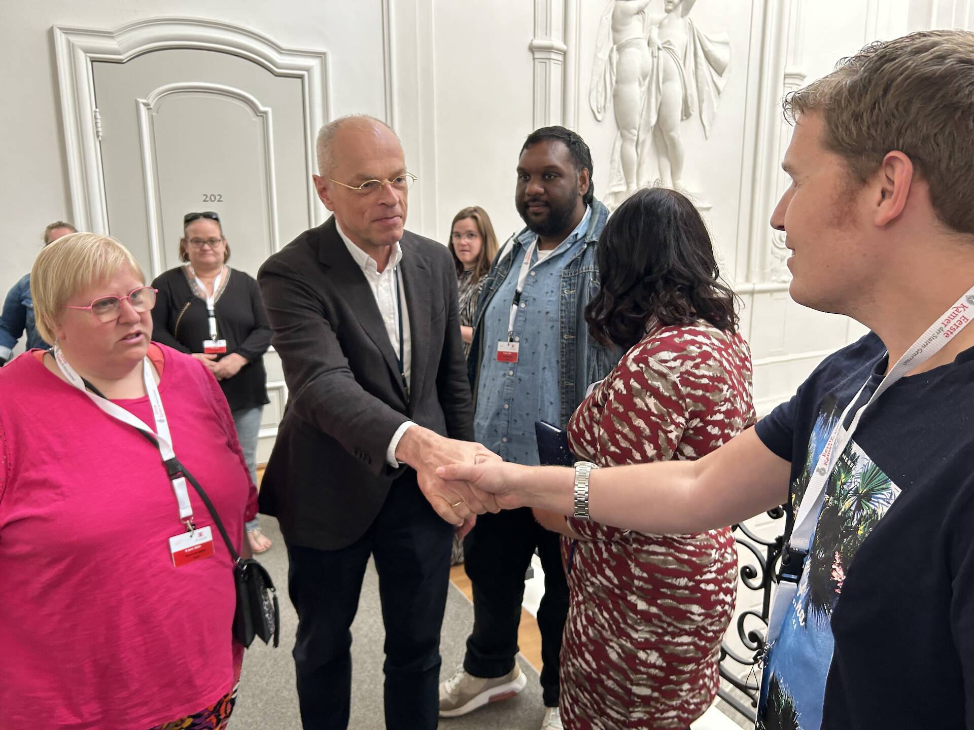 Ontmoeting met Eerste Kamervoorzitter Jan Anthonie Bruijn