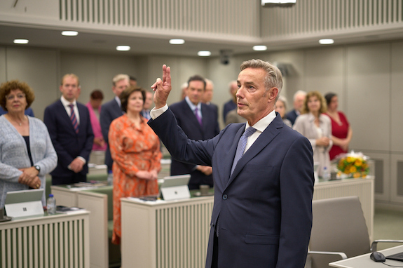 Van de Sanden (VVD) geïnstalleerd als tijdelijk lid Eerste Kamer