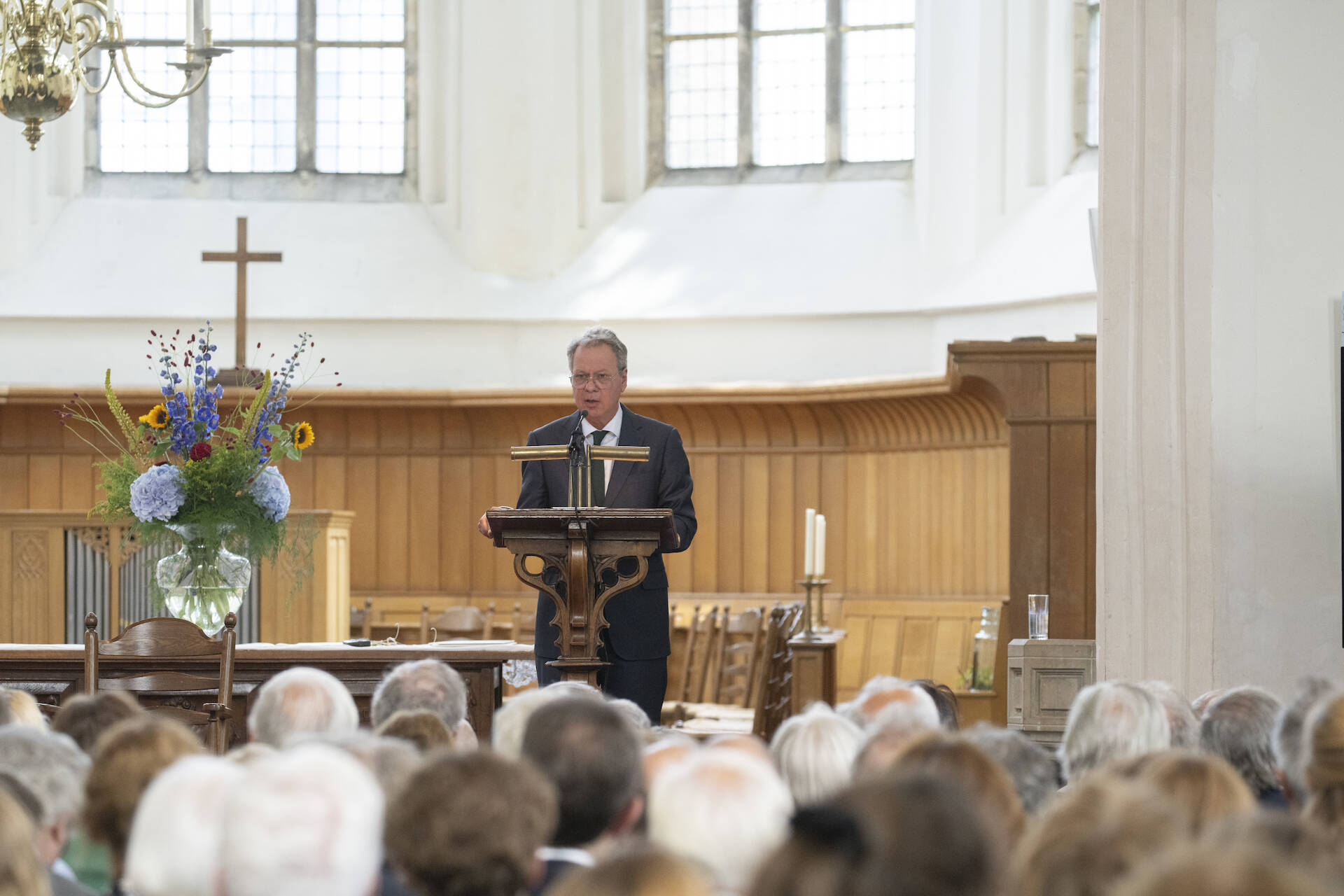 Hoogleraar Maurice Adams verzorgde de keynote-lezing 'de Grondwet als winterdijk'