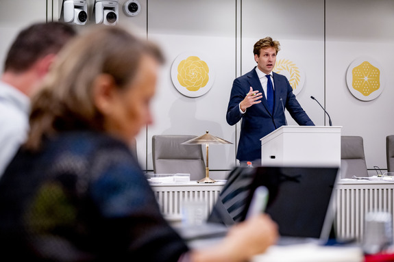 Staatssecretaris Karremans aan het woord tijdens het debat op dinsdag 24 september 2024