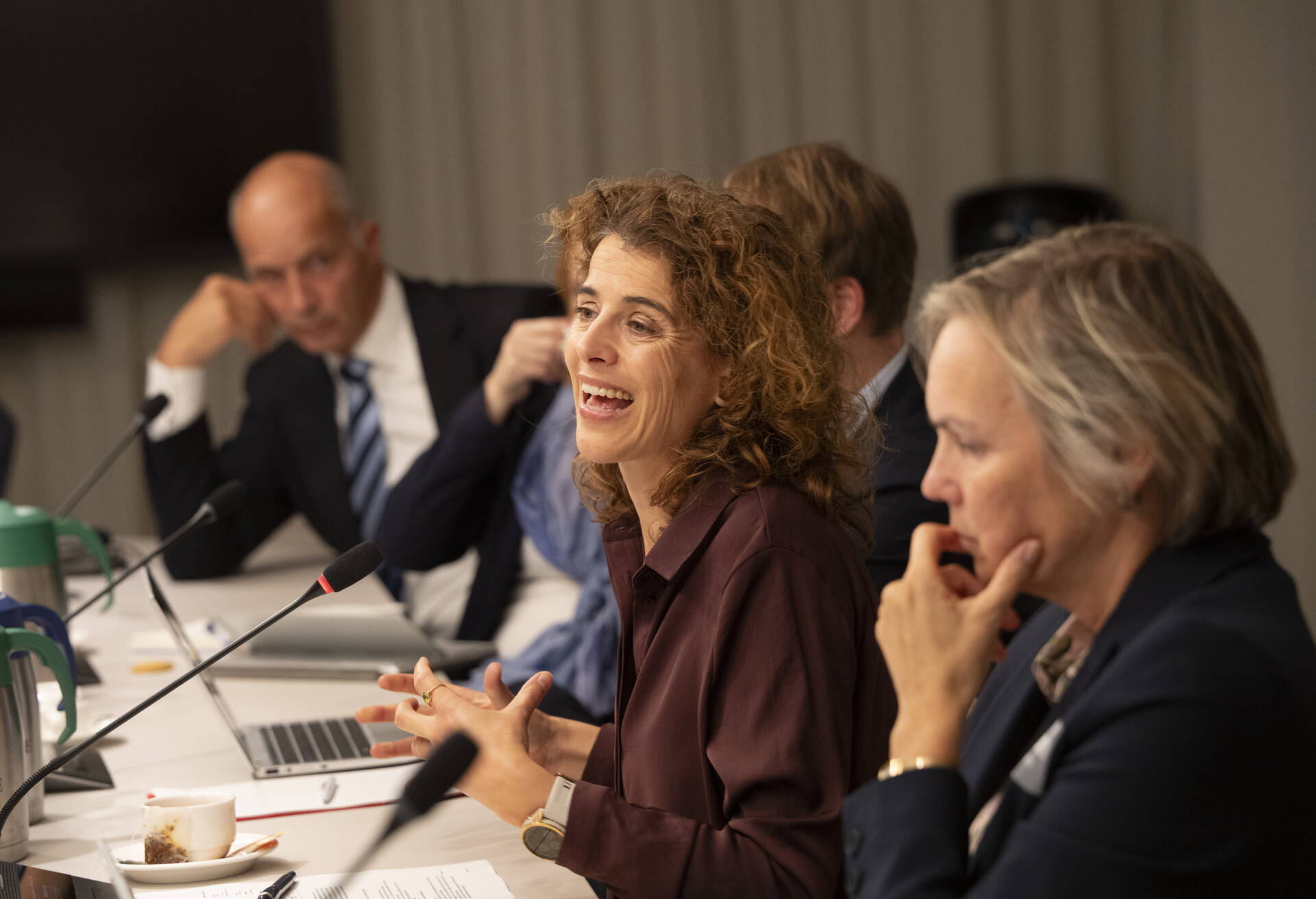 Commissiekamer met leden van de commissie voor Economische Zaken/Klimaat en Groene Groei en minister Hermans