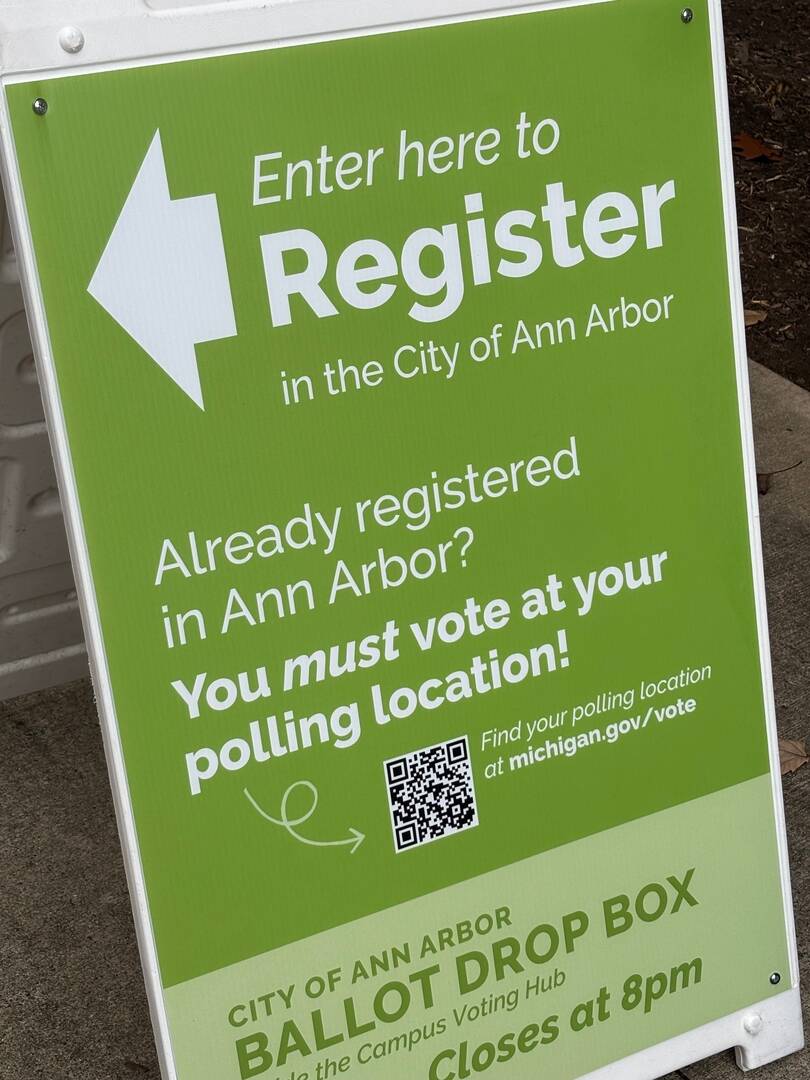 Register for voting Michigan University Ann Arbor