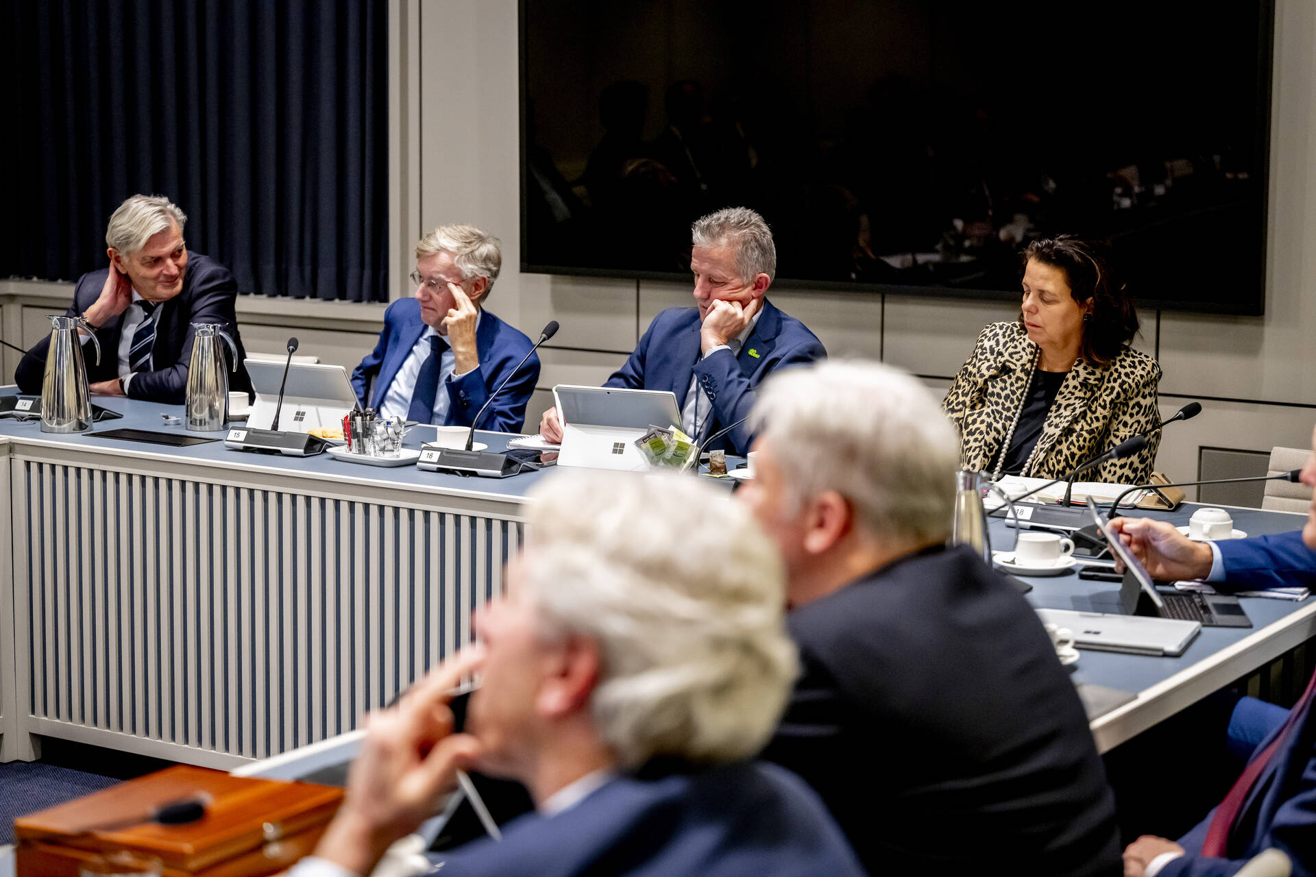 Een commissievergadering in de Eerste Kamer